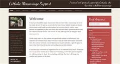 Desktop Screenshot of catholicmiscarriagesupport.com
